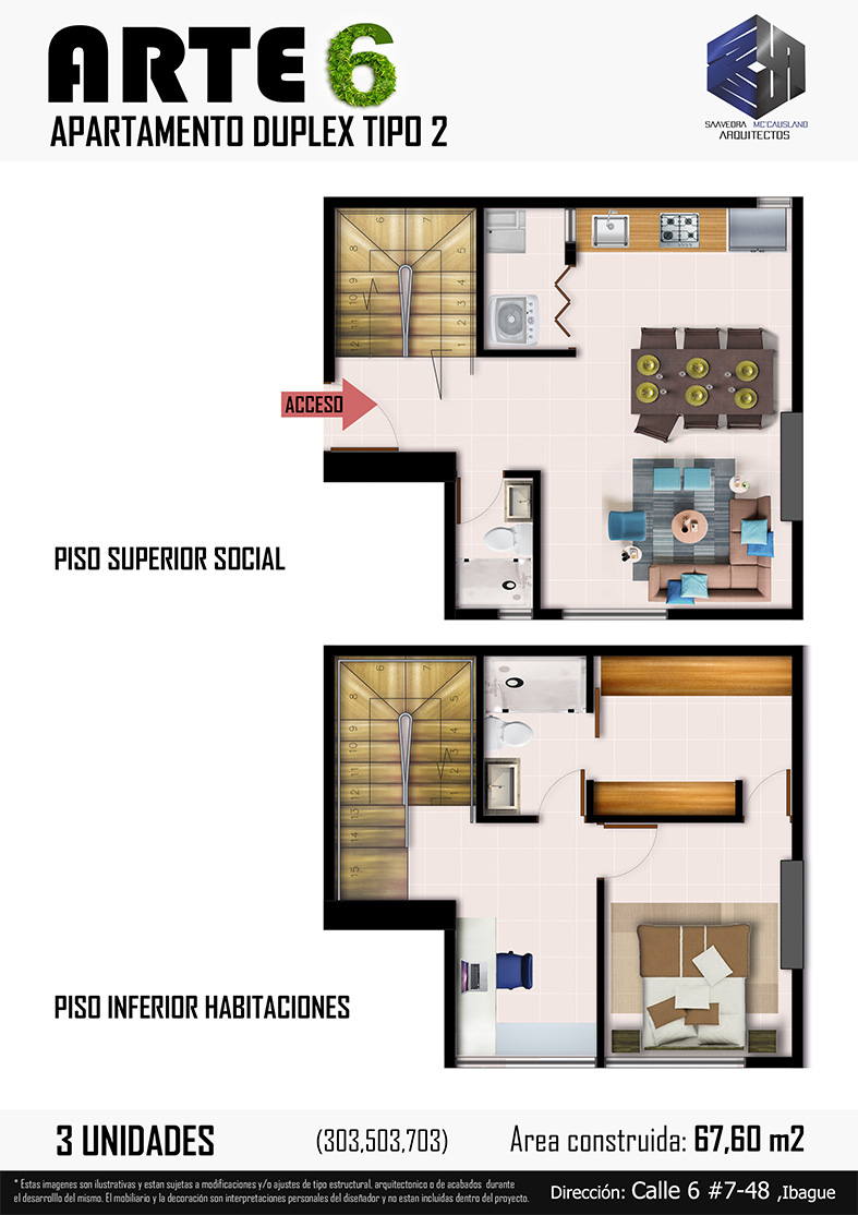 Apartment type 3 Duplex