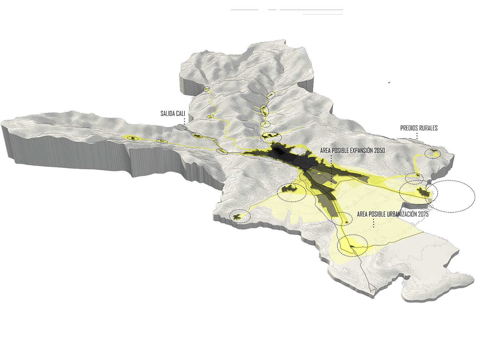 Ibague's expansion areas analysis
